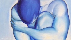 Blue Man Oil on Canvas Featured Image Mark Wallis