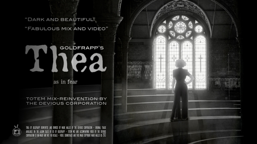 Promotional movie poster for Thea by Goldfrapp (totem mix by The Devious Corporation) by Mark Wallis